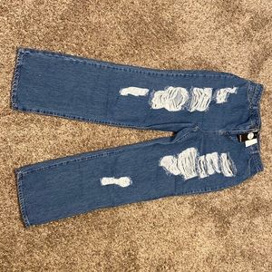 High Waist Busted Boyfriend Jeans